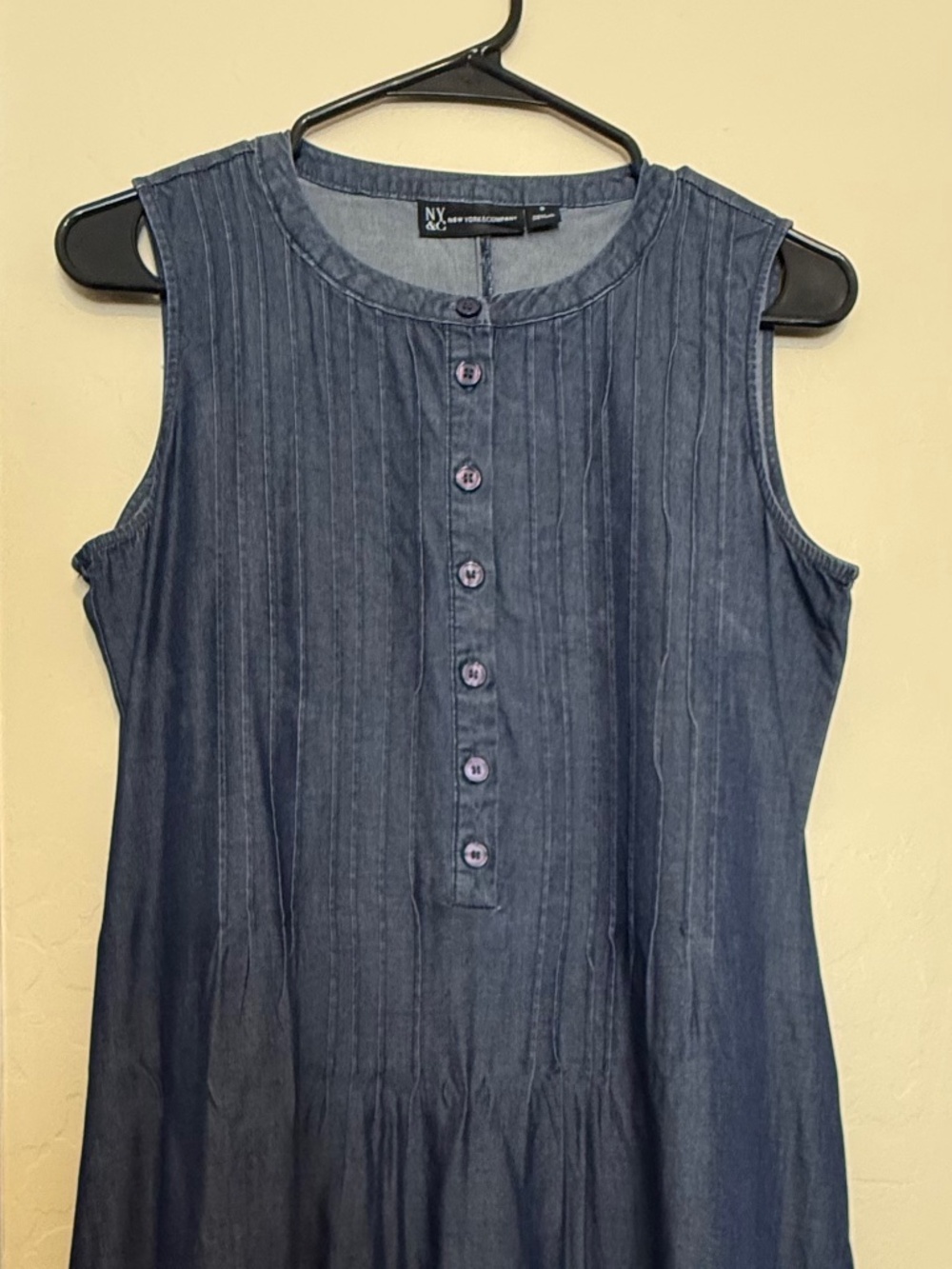 NY&C Dark Wash Denim Dress